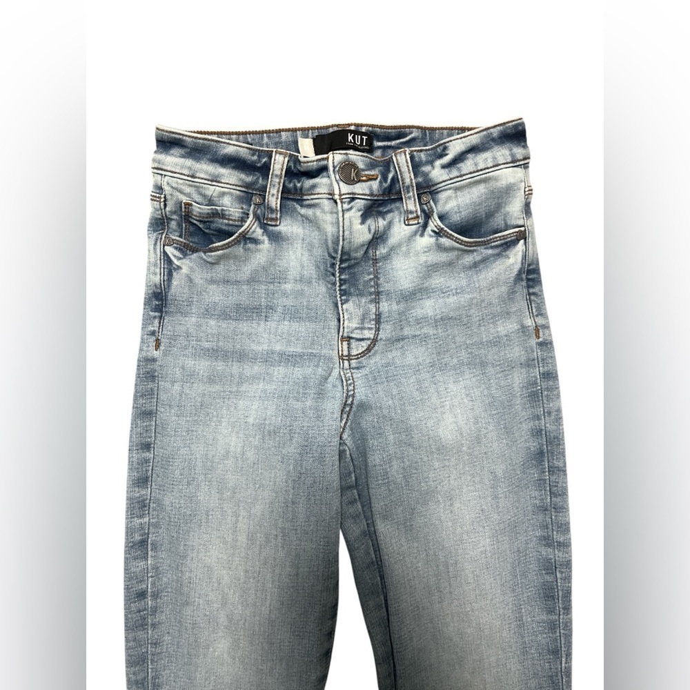 Kut from the Kloth Ana High Rise Fab Ab Flare Jeans Light Wash - Picture 2 of 6